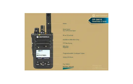 Motorola DP 3661 Dijital El Telsizi